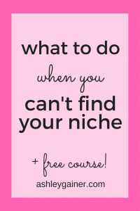 Can't find your writing niche? Here's what to do.