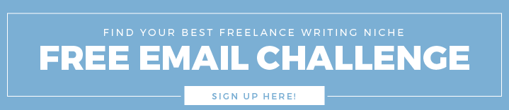 Take the first step toward working from home as a writer with this FREE 5-day email challenge.