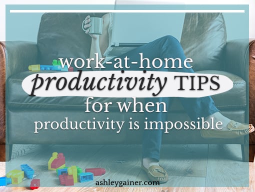 work-at-home productivity tips for when productivity is impossible