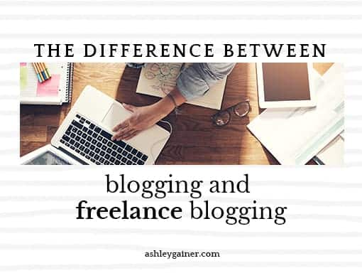 The difference between blogging and freelance blogging