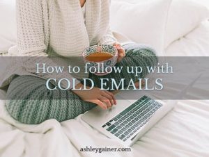 how to follow up with cold emails