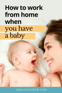 How to work from home when you have a baby