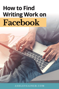 how to find writing work on Facebook