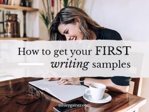 how to get your first writing samples