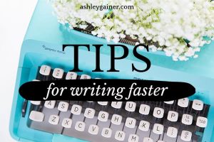 tips for writing faster