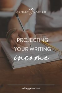 projecting your writing income