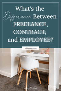 what's the difference between freelance, contract, and employee?
