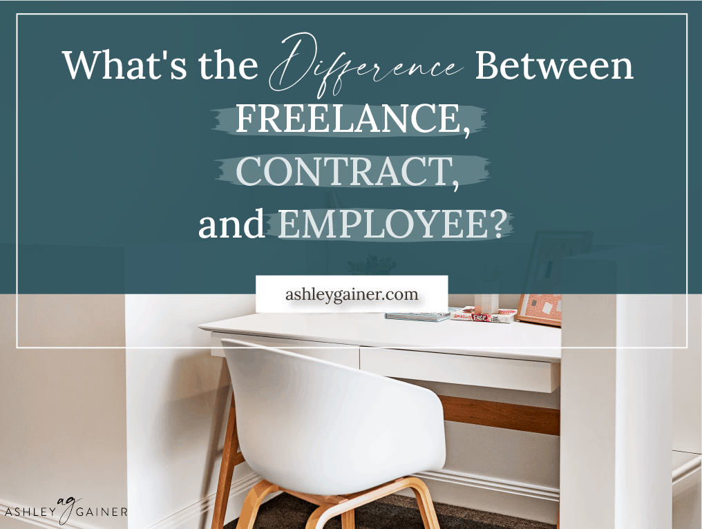 what's the difference between freelance, contract, and employee?