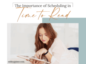 the importance of scheduling in time to read